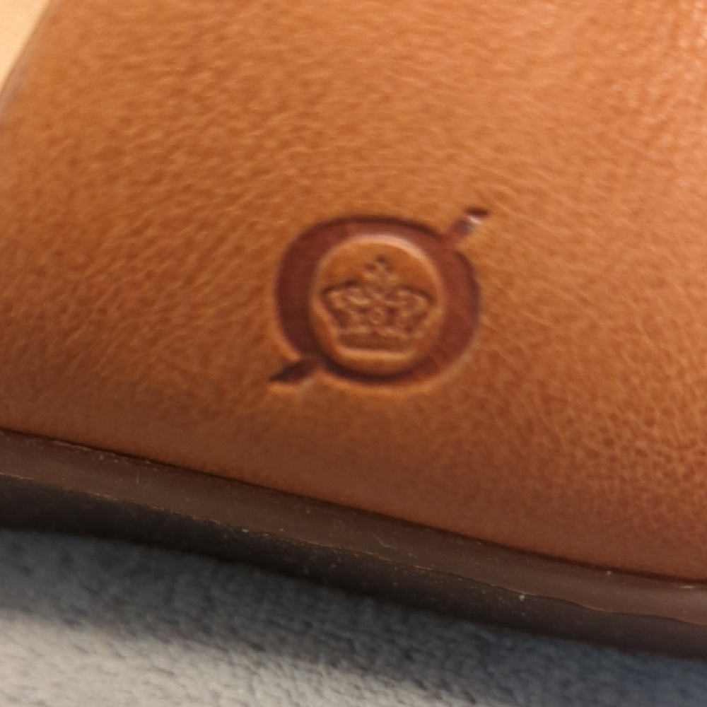 Born Women's Tan Leather Slide Sandals - Picture 2 of 4